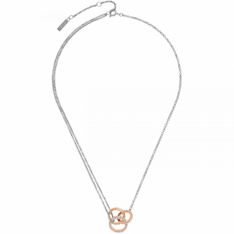 Olivia Burton Entwine Crystal Interlink Necklace 24100003