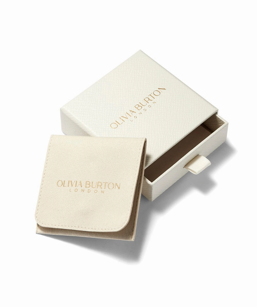Olivia Burton Ever Stacked Crystal Honeycomb Gold Plated Necklace 24100340