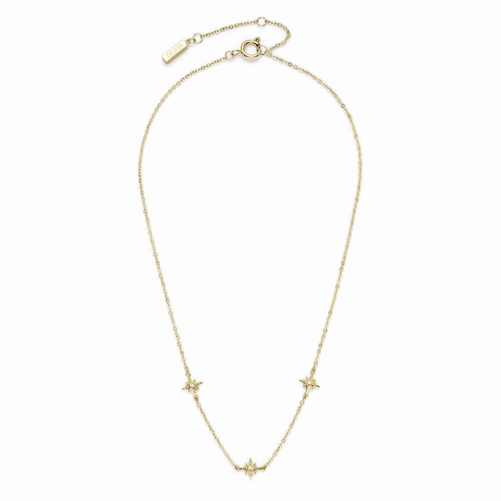 Olivia Burton Ever Stacked North Star Gold Plated Necklace 24100342