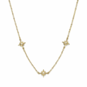 Olivia Burton Ever Stacked North Star Gold Plated Necklace 24100342