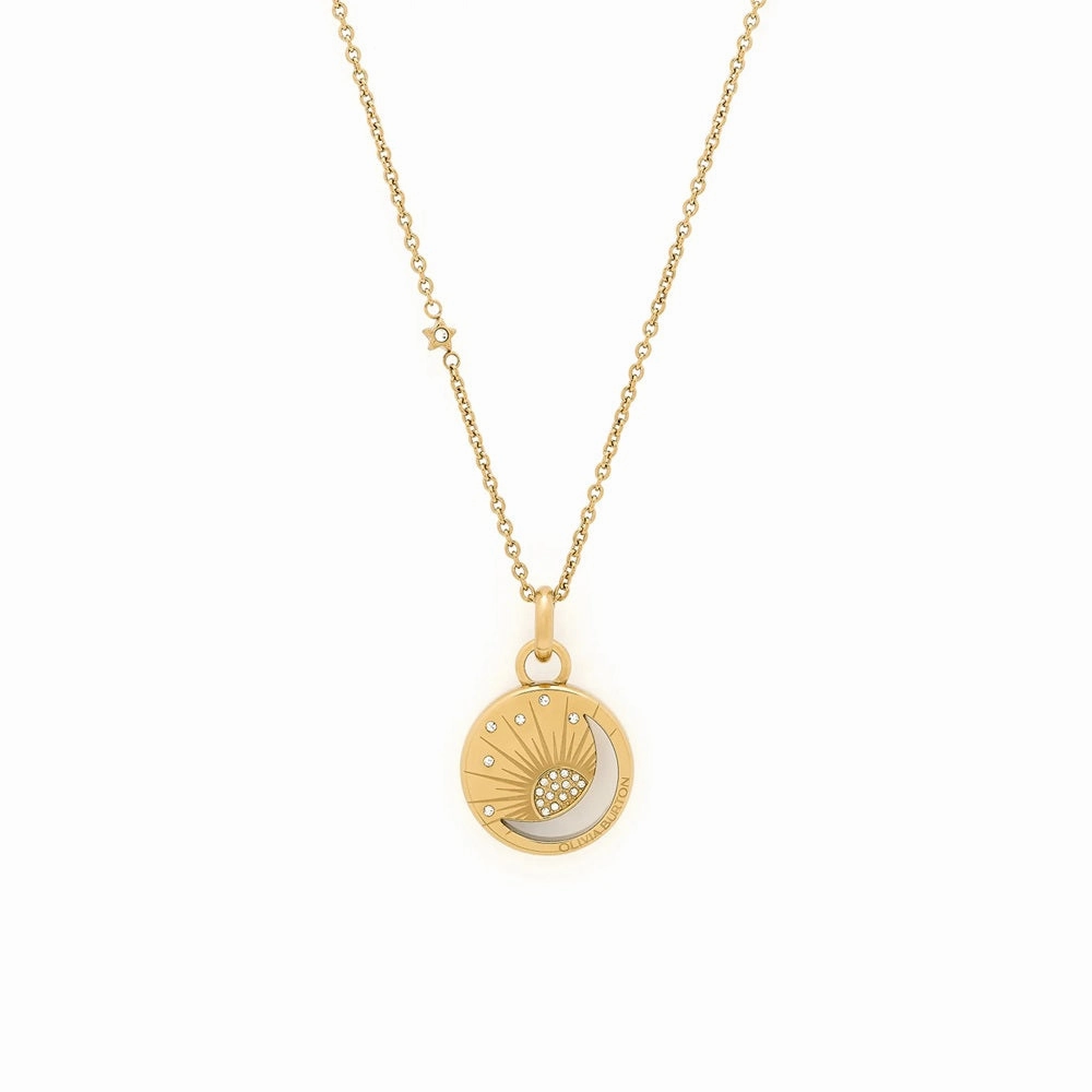 Olivia Burton Gold Celestial Sun and Moon Necklace 24100157