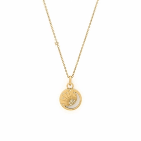 Olivia Burton Gold Celestial Sun and Moon Necklace 24100157