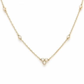 Olivia Burton Gold Peal Cluster Necklace 24100070