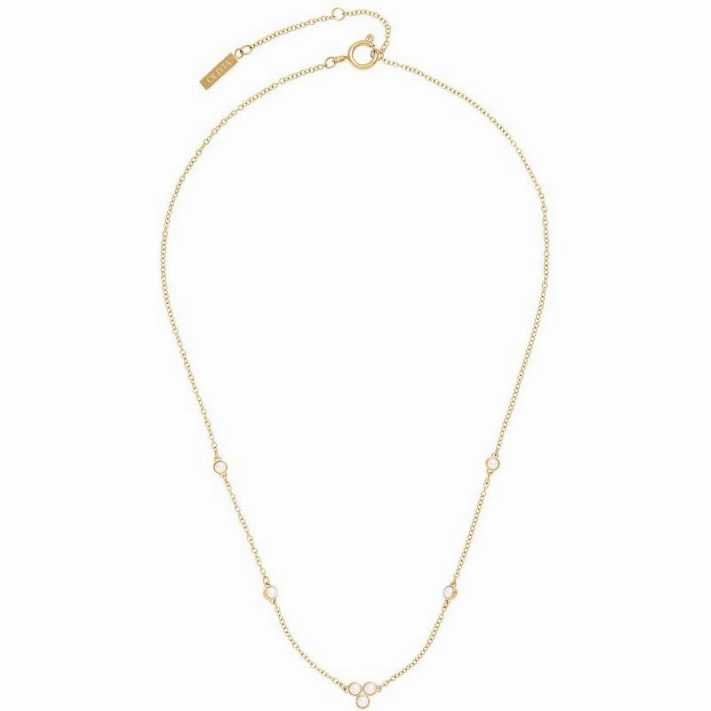 Olivia Burton Gold Peal Cluster Necklace 24100070