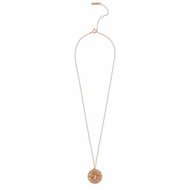 Olivia Burton Lucky Bee Rose Gold Necklace OBJAMN77