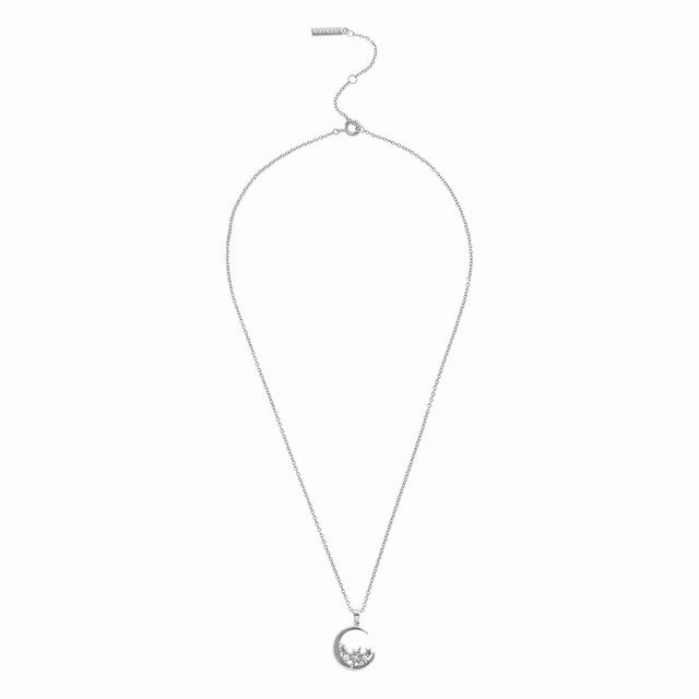 Olivia Burton Silver Celestial Moon Necklace OBJCLN34