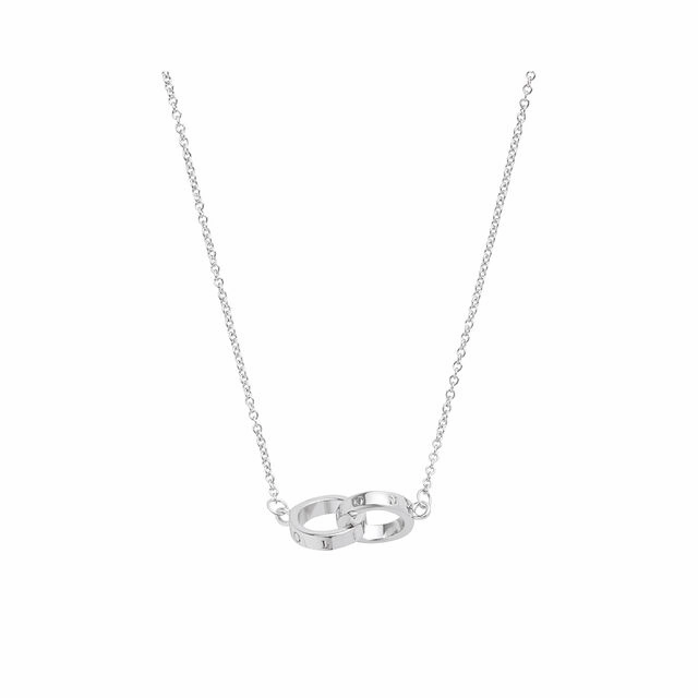 Olivia Burton The Classics Silver Interlink Necklace OBJ16ENN54