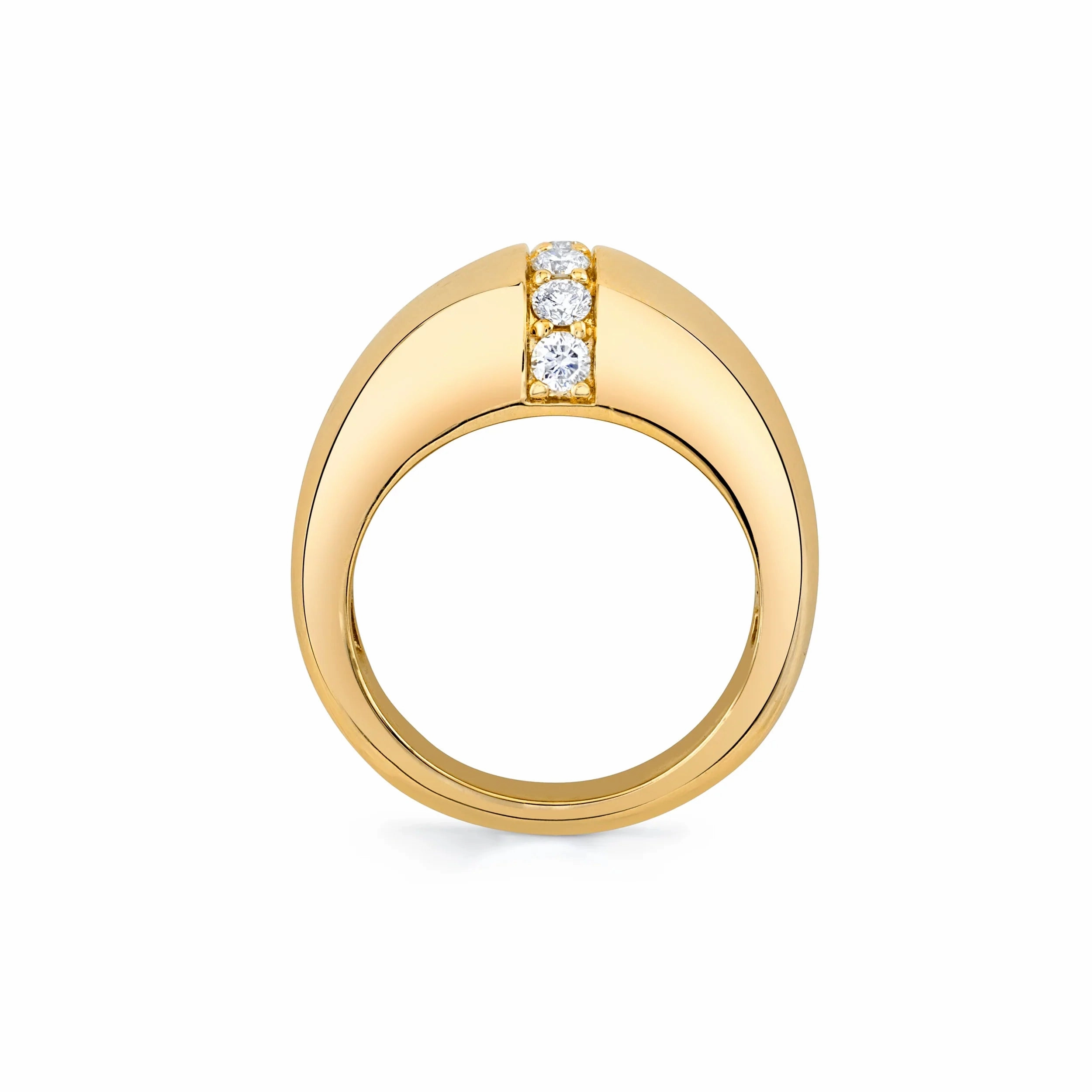 Orb Split Signet Ring F522