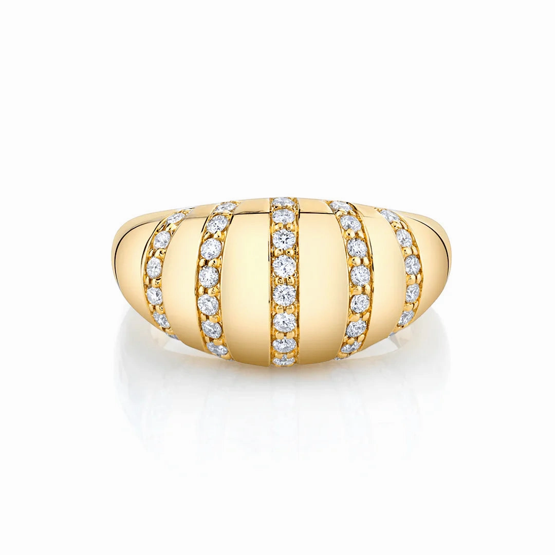 Orb Stripe Signet Ring F532