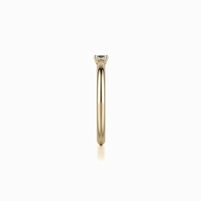 Petite Solitaire Diamond Ring B324-YG4