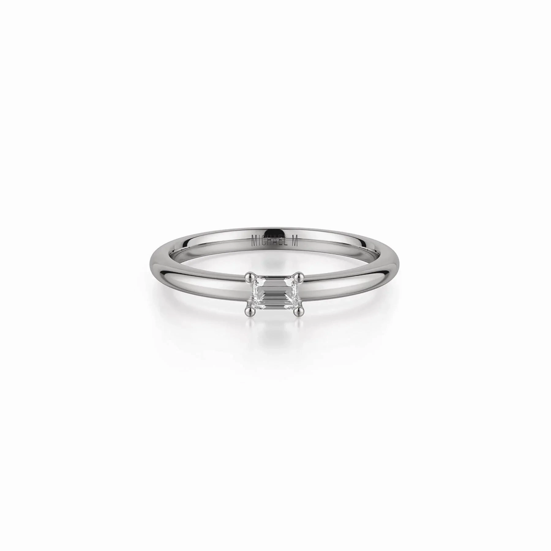 Petite Solitaire Diamond Ring B324-YG4