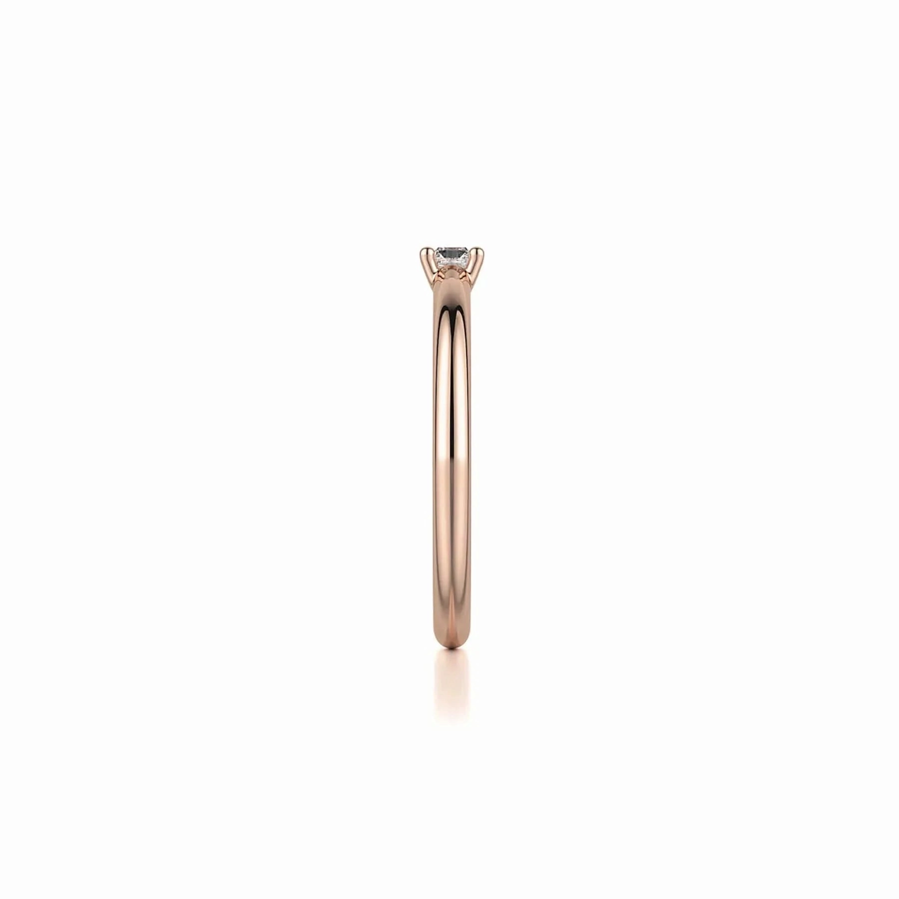Petite Solitaire Diamond Ring B324-YG4