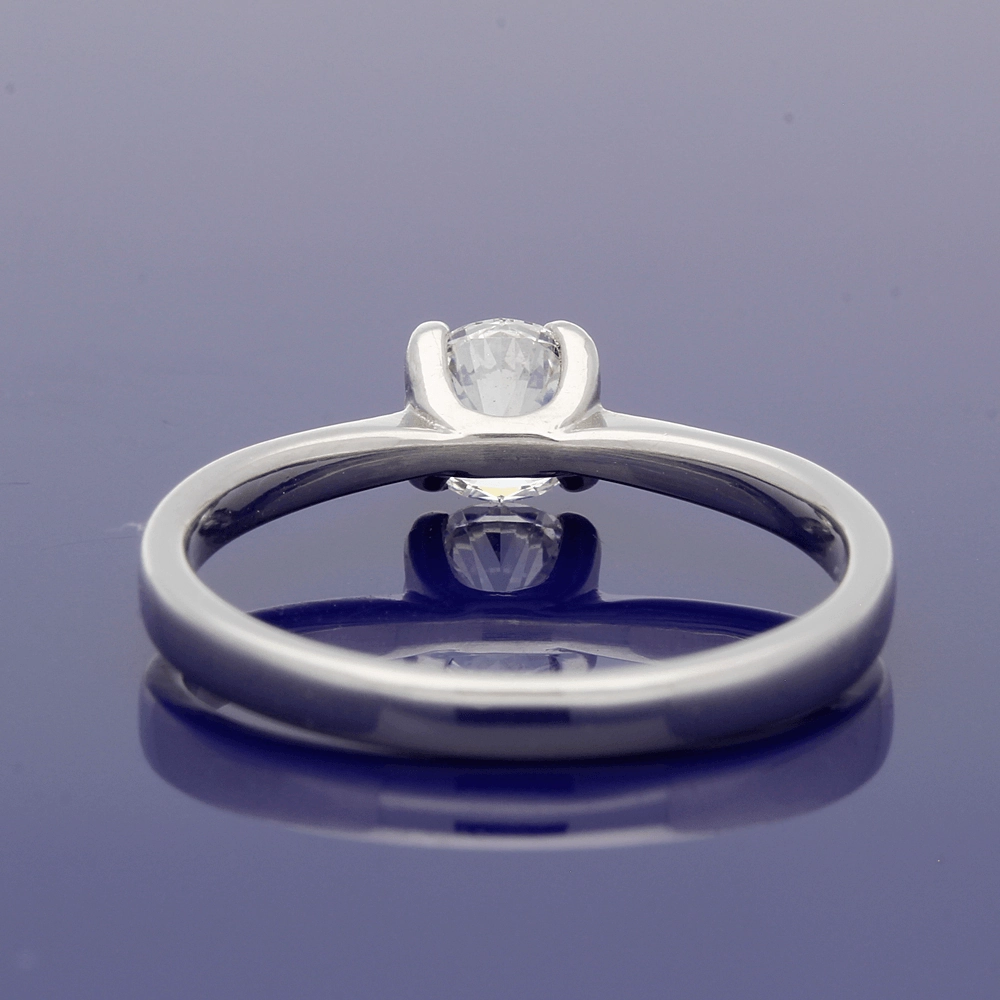 Platinum 0.50ct Certificated Round Brilliant Cut Diamond Solitaire Ring