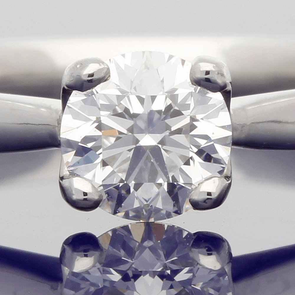 Platinum 0.50ct Certificated Round Brilliant Cut Diamond Solitaire Ring
