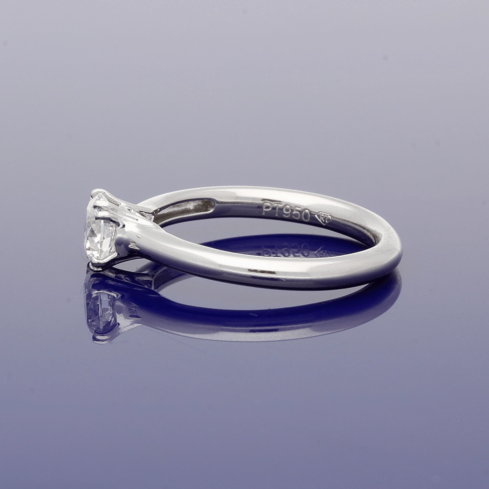 Platinum 0.70ct Certificated Diamond Solitaire Engagement Ring