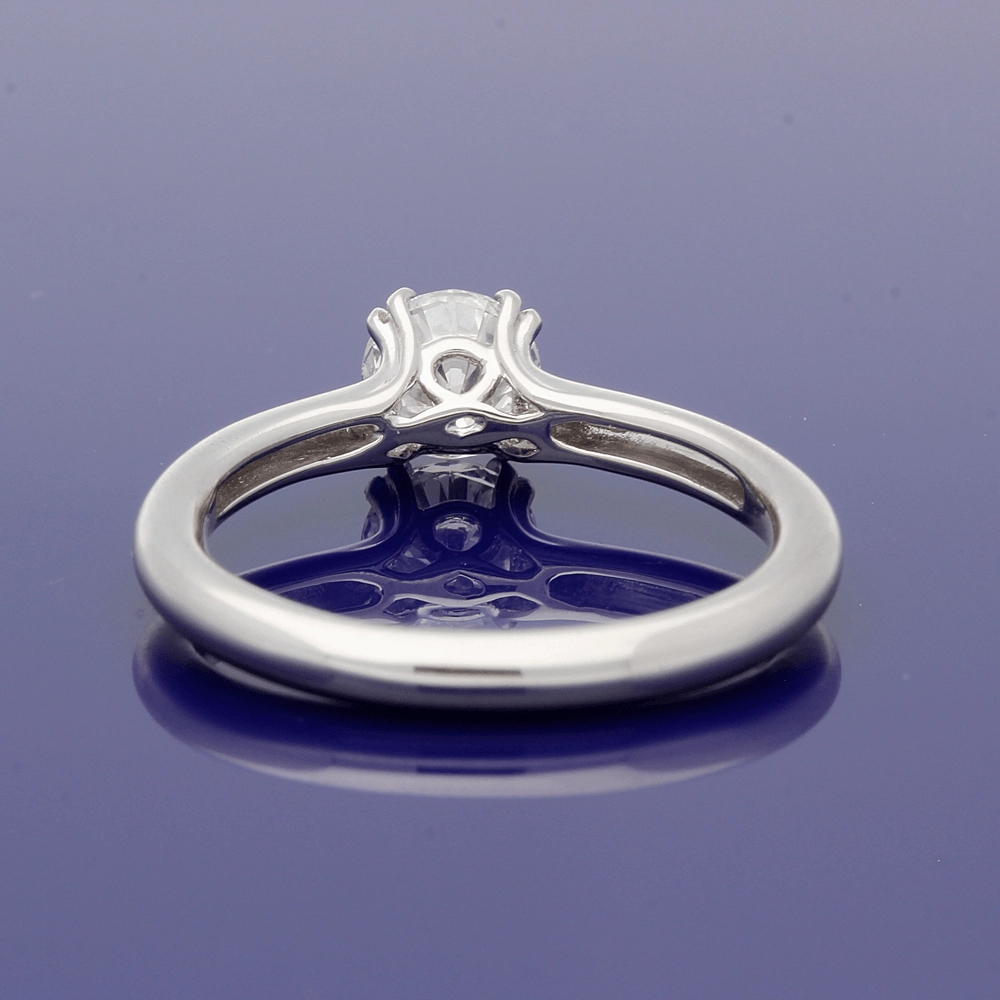Platinum 0.70ct Certificated Diamond Solitaire Engagement Ring