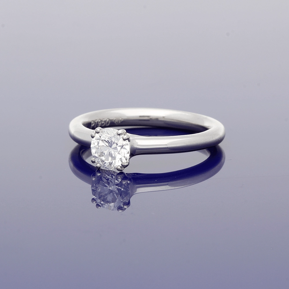 Platinum 0.70ct Certificated Diamond Solitaire Engagement Ring