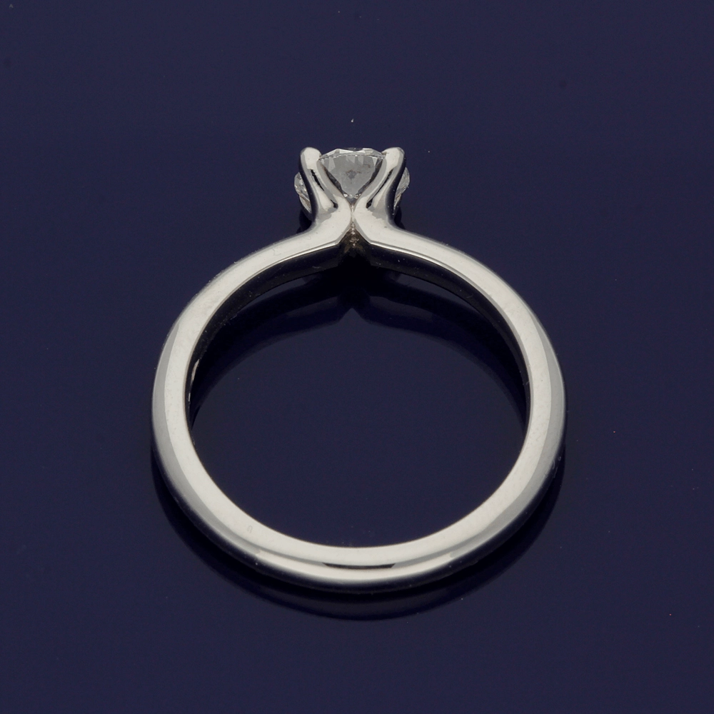 Platinum 0.70ct Certificated Round Brilliant Cut Diamond Solitaire Ring