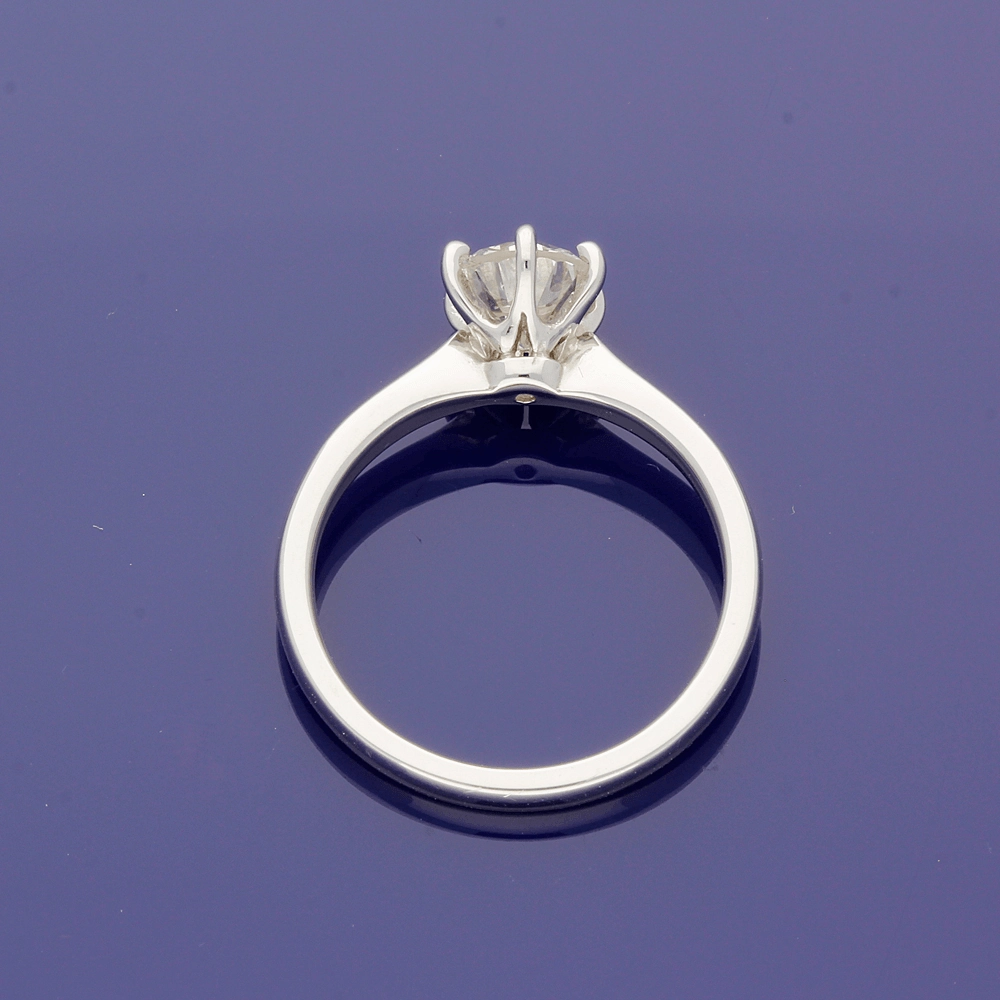 Platinum 1.17ct Round Brilliant Cut Diamond Solitaire Engagement Ring