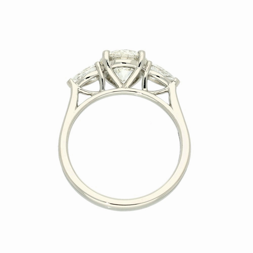 Platinum 1.93ct Laboratory-Grown  Diamond Trilogy Ring