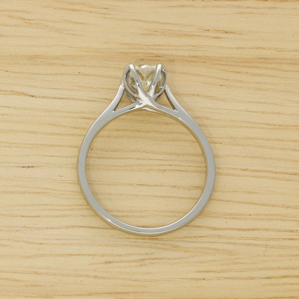 Platinum Certificated 0.99ct Diamond Solitaire Engagement Ring