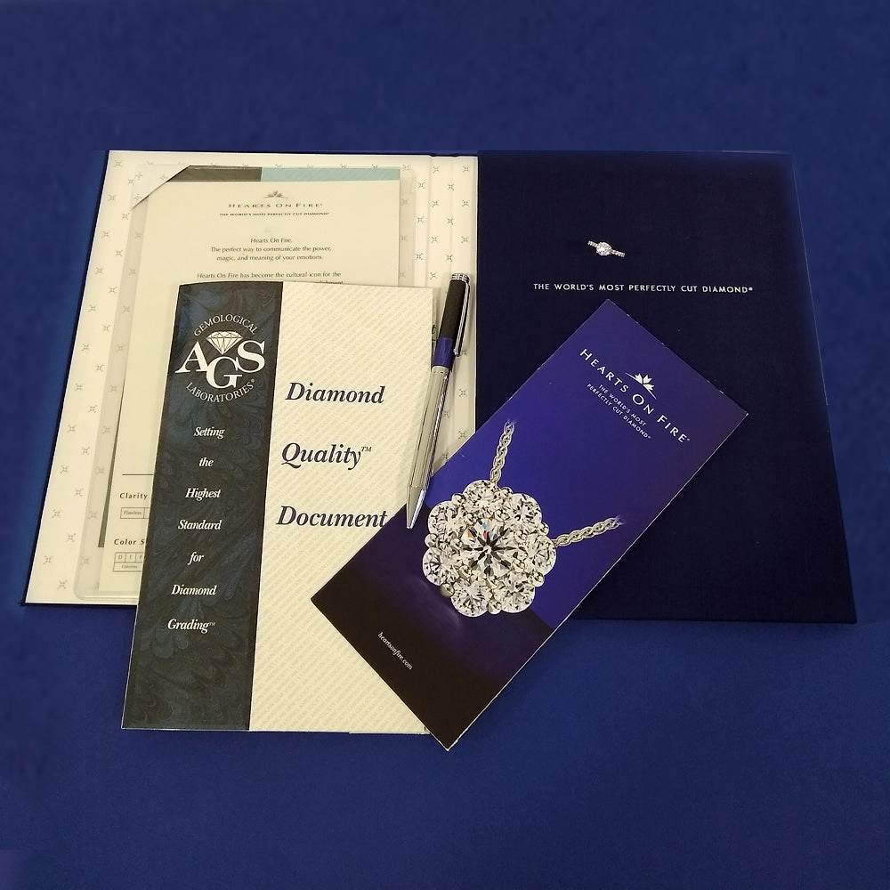 Platinum Certificated 1.26ct Diamond Solitaire Engagement Ring with Diamond Shoulders