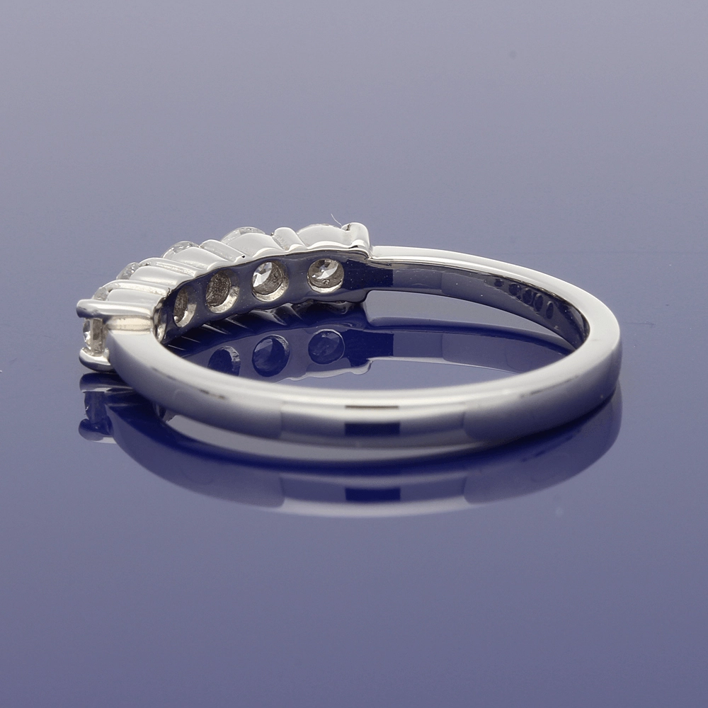 Platinum Diamond 5-Stone Eternity Style Ring