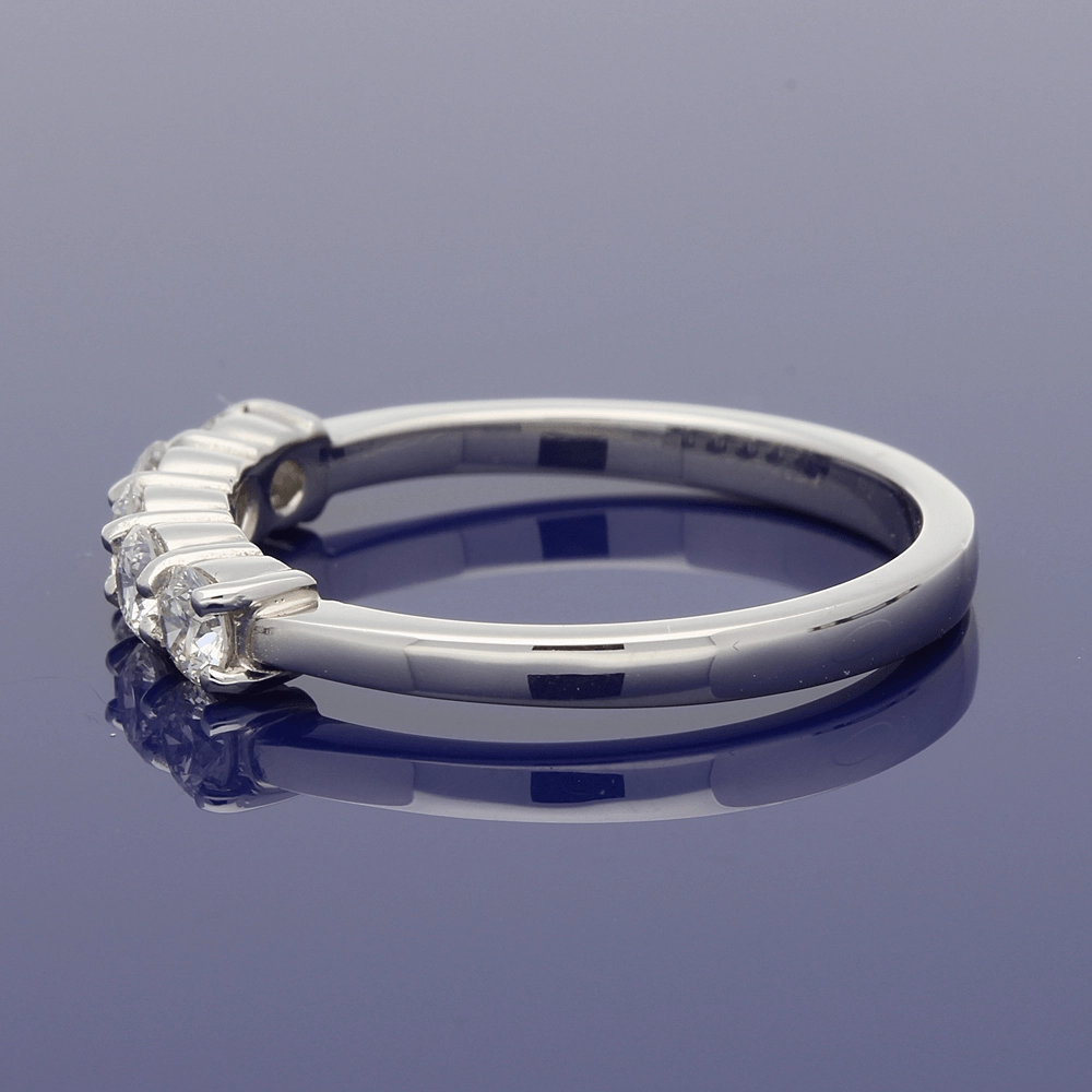 Platinum Diamond 5-Stone Eternity Style Ring