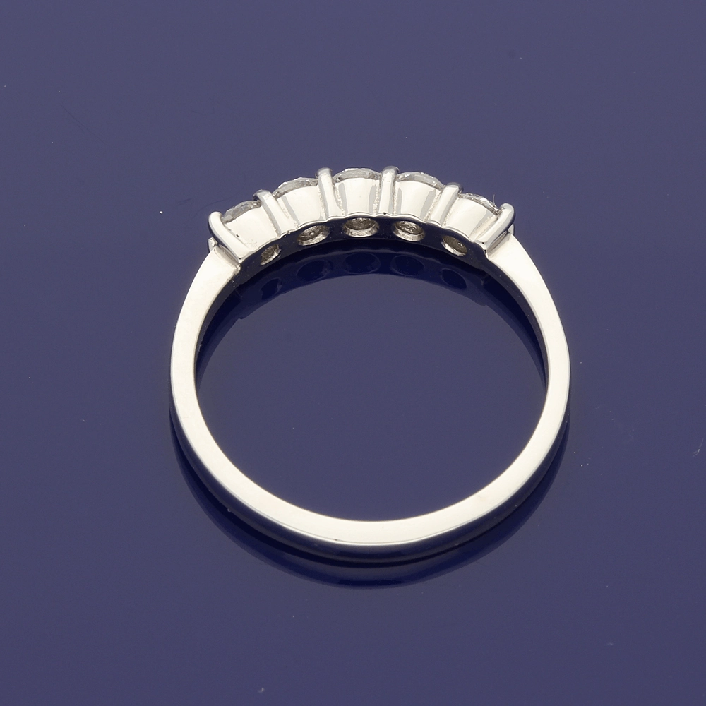 Platinum Diamond 5-Stone Eternity Style Ring