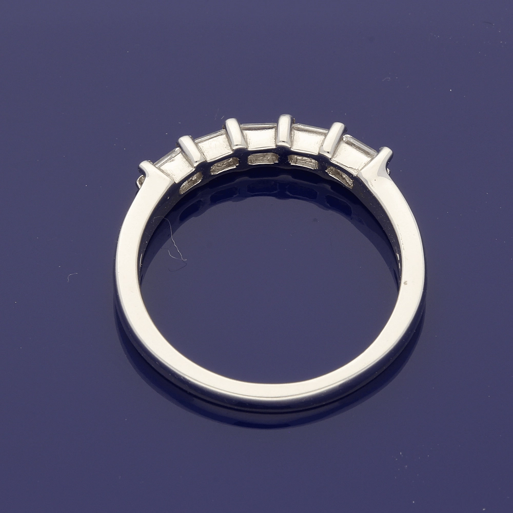 Platinum Diamond Baguette 5-Stone Ring