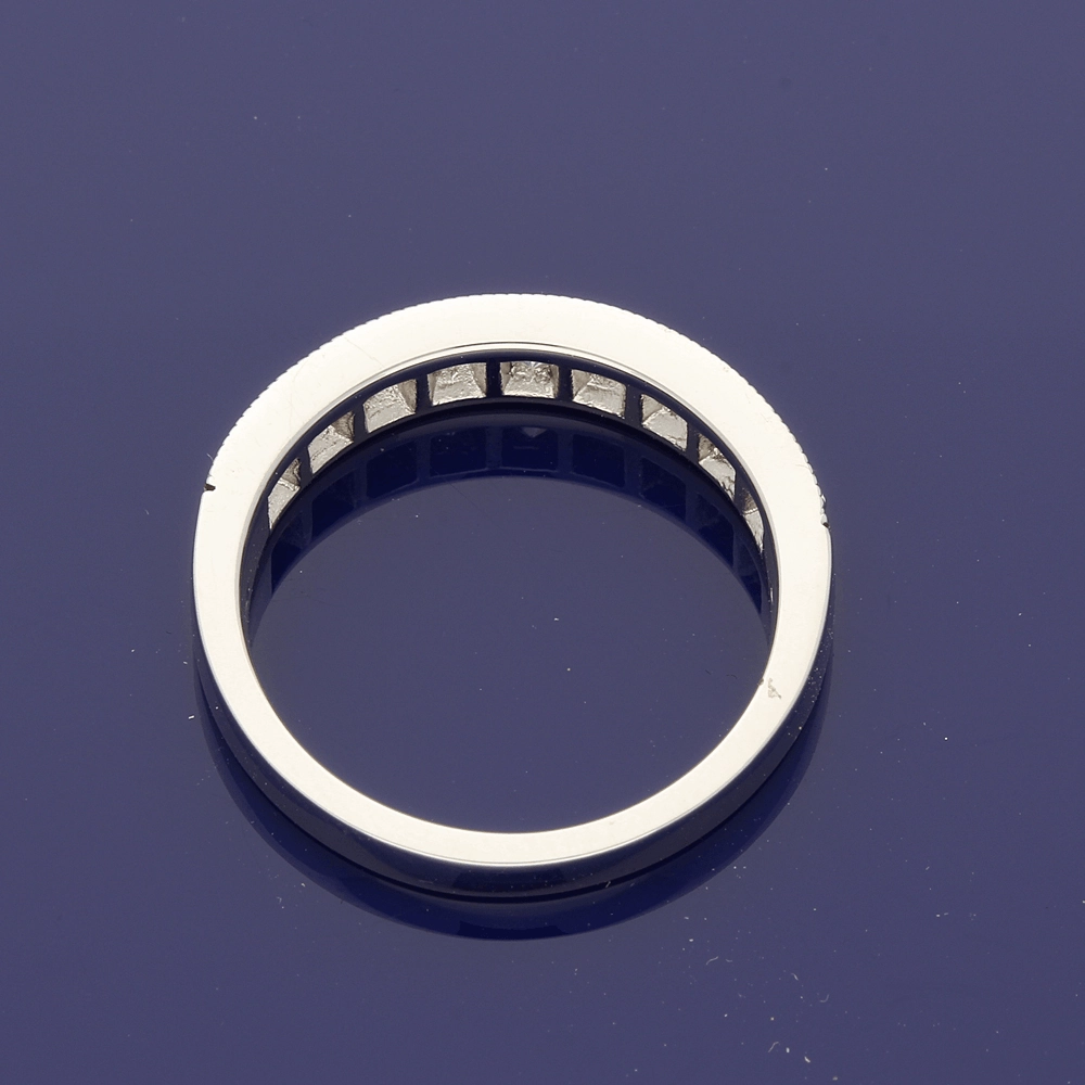 Platinum Graduated Diamond Half Eternity Ring