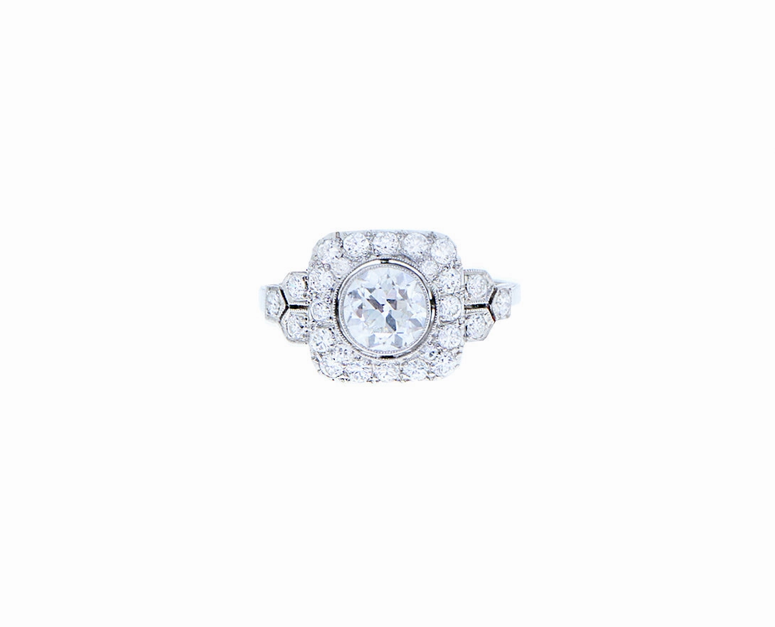 Platinum ring with brilliants