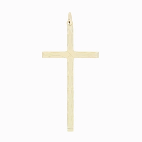 Pre Owned 9ct Yellow Gold Crucifix Cross Pendant