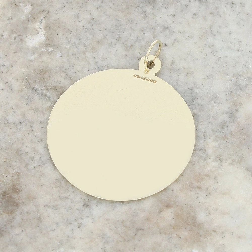 Pre Owned 9ct Yellow Gold St Christophers Pendant
