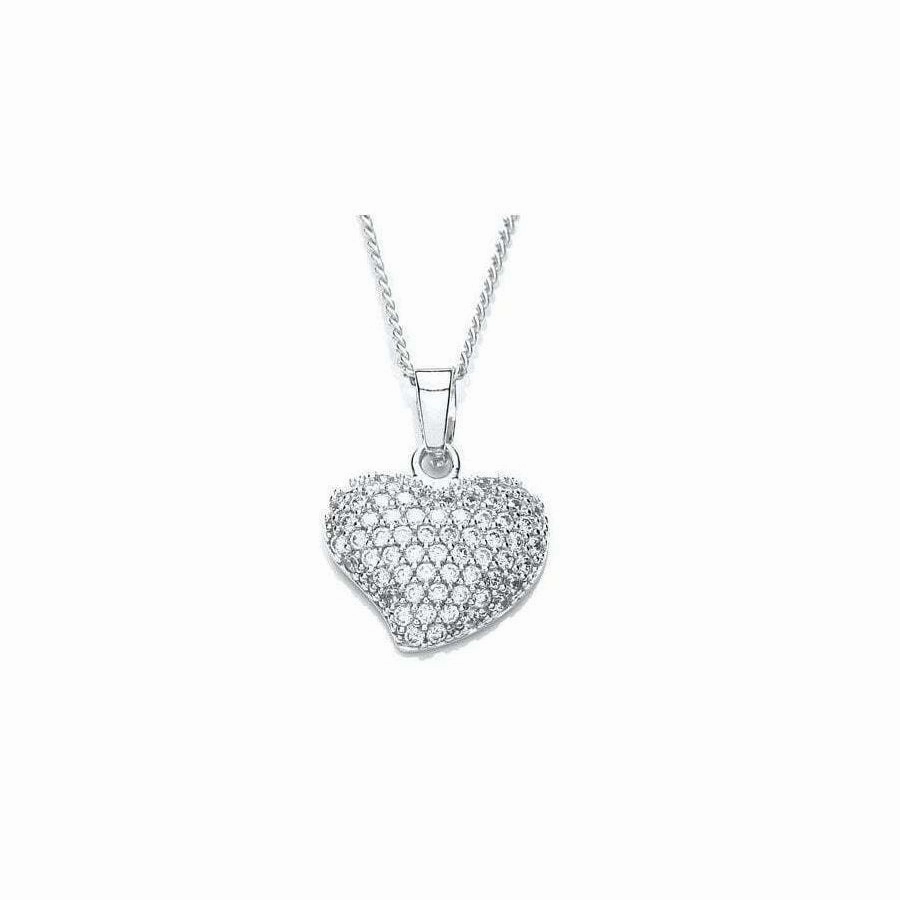 Purity Sterling Silver Heart Pendant and Chain PUR1312P