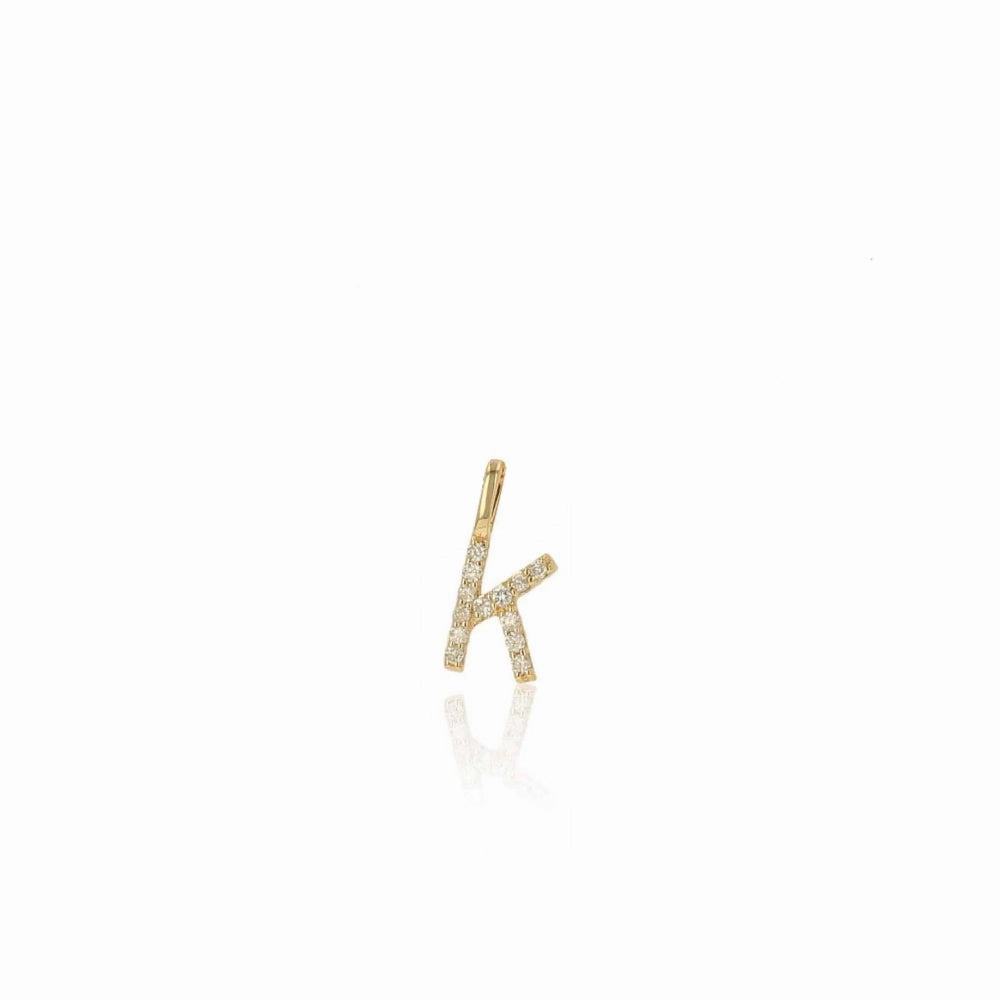 Rachel Reid 14k Diamond Letter Charm