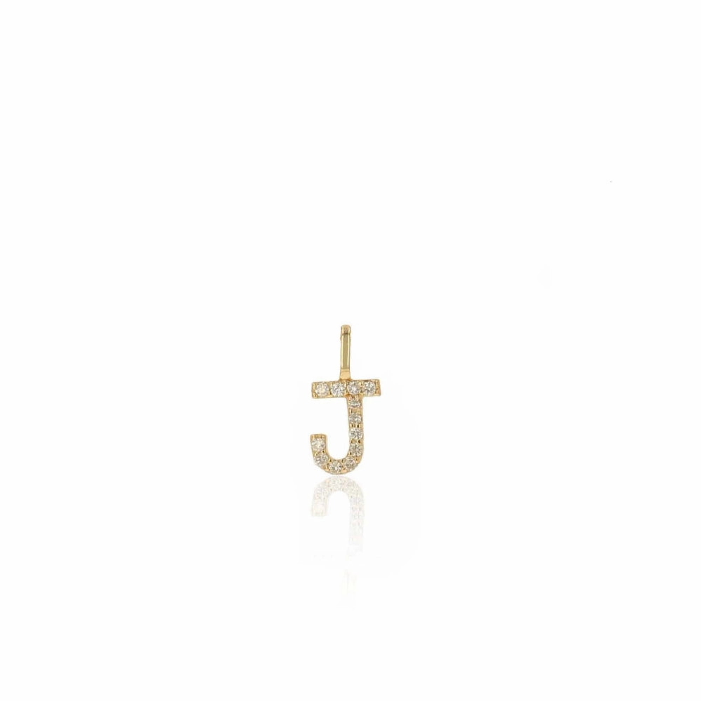 Rachel Reid 14k Diamond Letter Charm