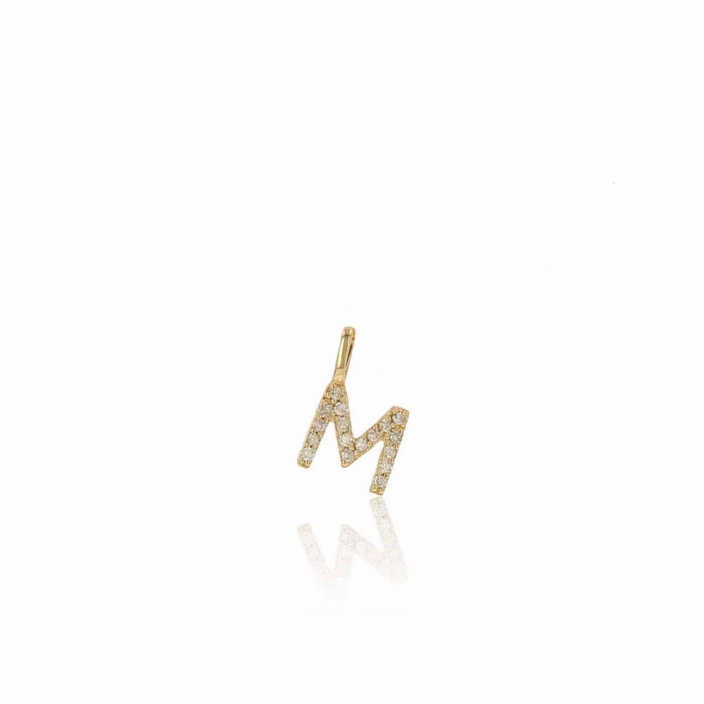 Rachel Reid 14k Diamond Letter Charm