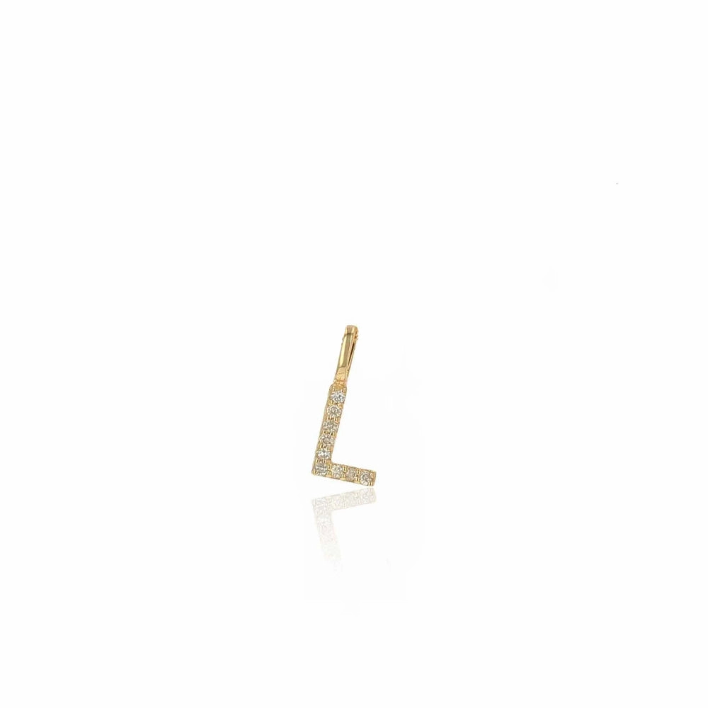 Rachel Reid 14k Diamond Letter Charm