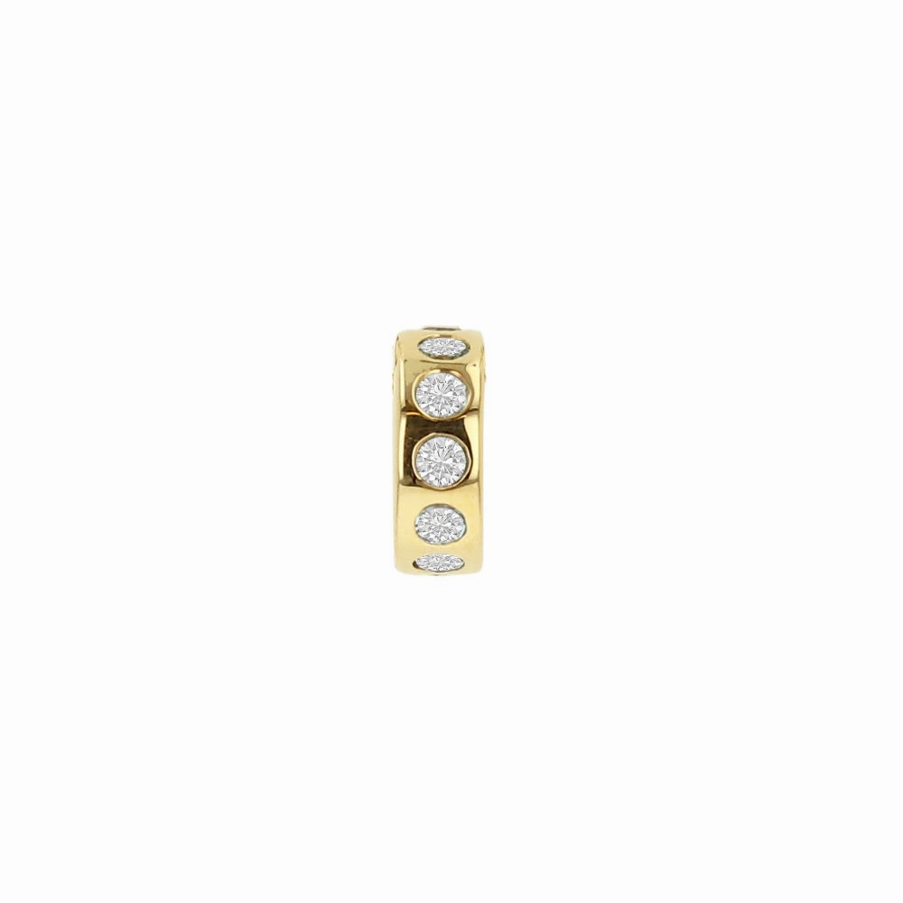 Rachel Reid 14k Diamond Wheel Charm