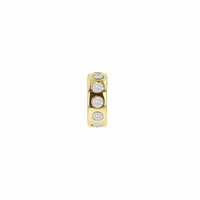 Rachel Reid 14k Diamond Wheel Charm