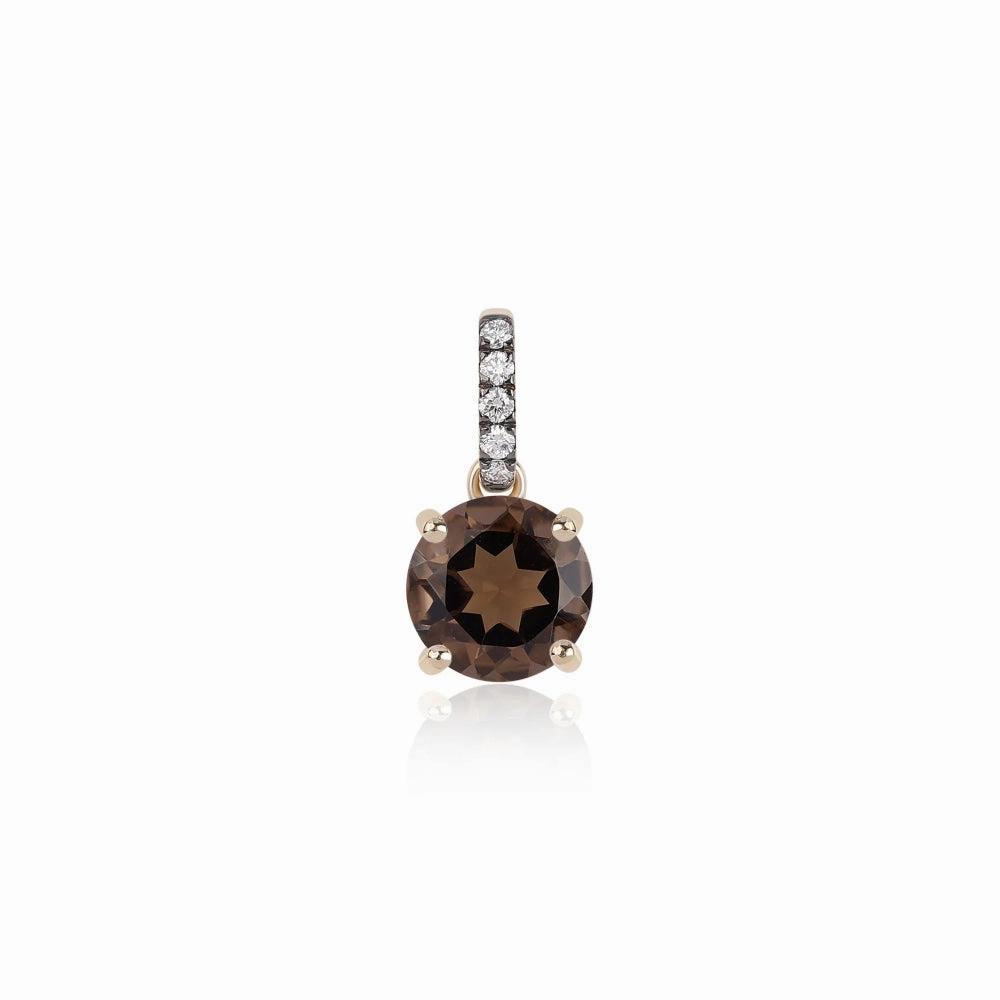 Rachel Reid 14k Smoky Quartz Gemstone Charm