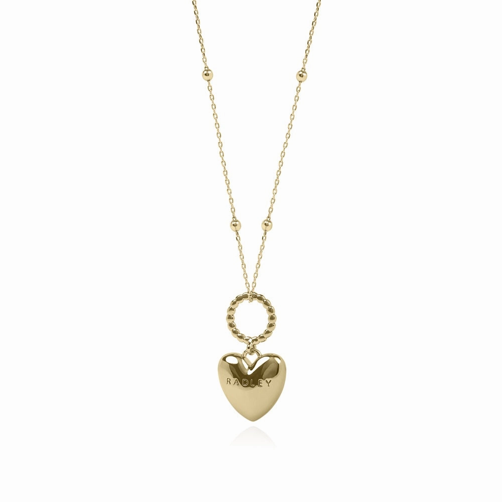 Radley 18ct Gold Plated Heart Charm Necklace RYJ2502S