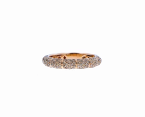 Rose gold and brown diamond ring