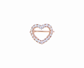 Rose gold and diamond ring