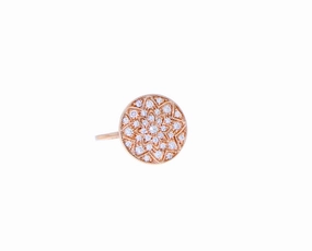 Rose gold and diamond ring