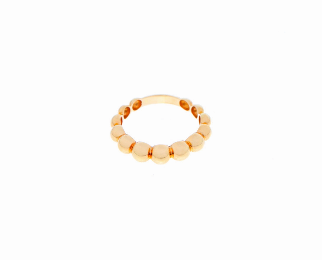 Rose gold bulb ring