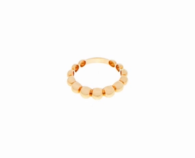 Rose gold bulb ring