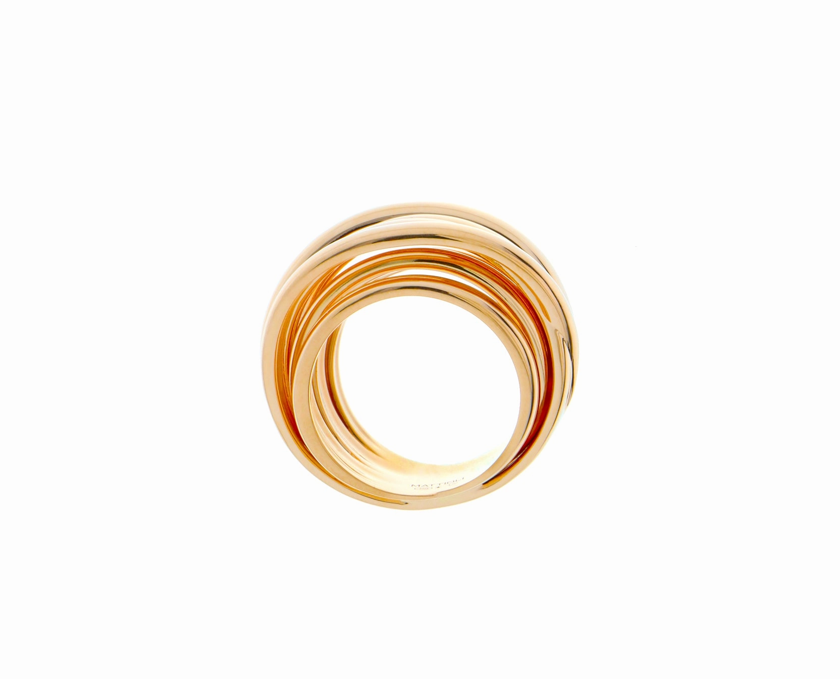 Rose gold multi ring
