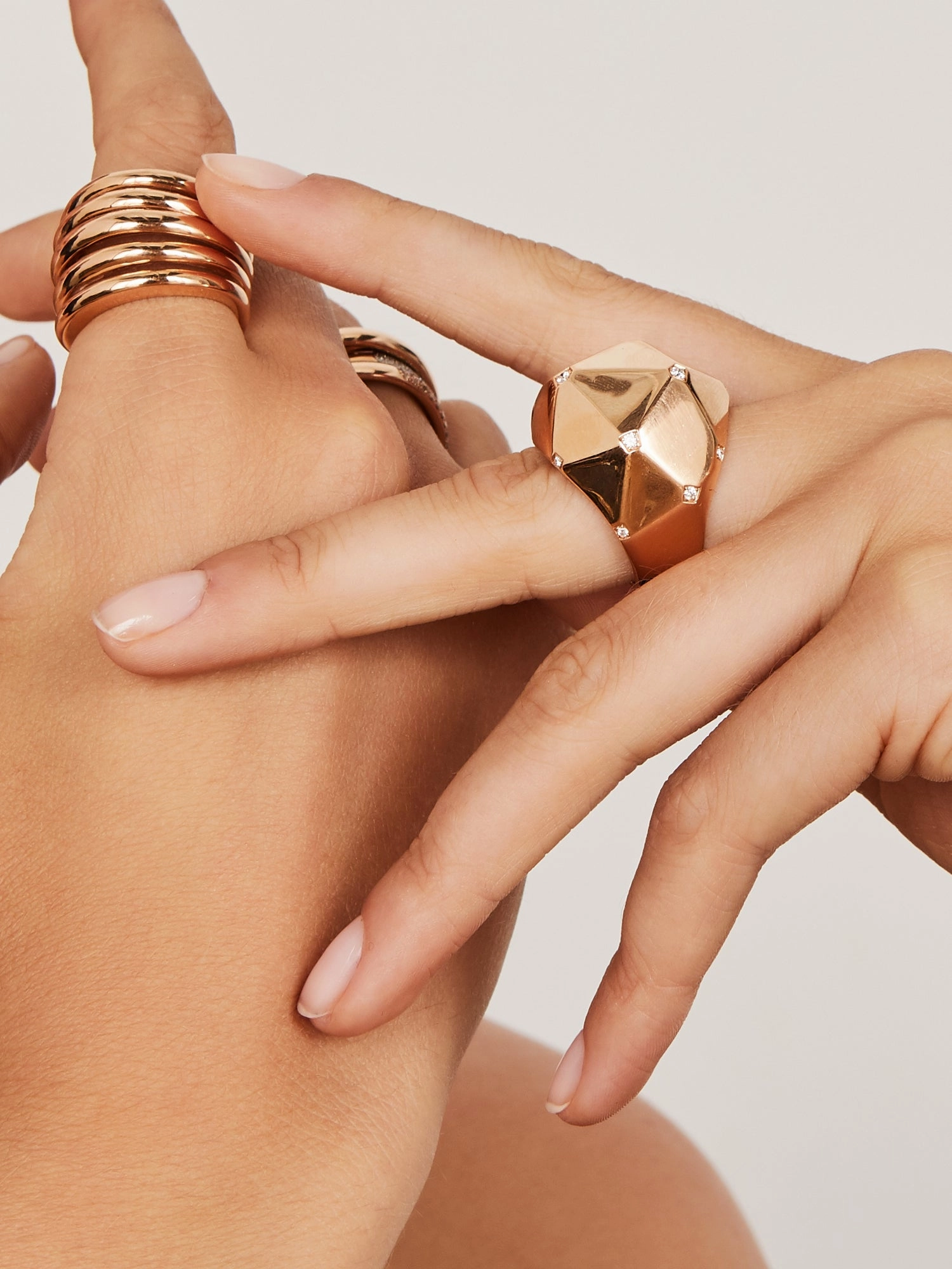 Rose gold ring